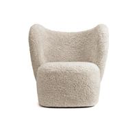 Little Big Fauteuil Pivotant Peau de Mouton Clair de Lune