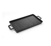 HENDI Mini récipient pour présenter et servir la nourriture, en forme de plaque à griller, plateau de service, ne convient pas aux fours et aux fours à micro-ondes, 320x162x(H)20mm, mélamine, noir