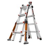 Little Giant Échelle 1304-024 Conquest All-Terrain - 4 marches - Barres stabilisatrices latérales - Construction lourde de qualité militaire - EN131