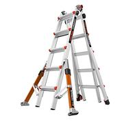 Little Giant Ladders 1304-025 Conquest Échelle multi-usages 5 marches Barre stabilisatrice latérale Construction de qualité militaire à paroi lourde EN131