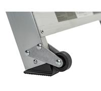 Little Giant Ladders Escabeau de sécurité à 4 marches, modèle 10410BAEN Escabeau en aluminium de 150 kg avec main courante
