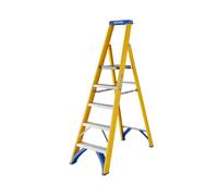 Little Jumbo 1277170518 Werner Escabeau Plateforme - Simple - Fibre De Verre - 1 X 5 Marches - Max. Hauteur De Travail 2,97m