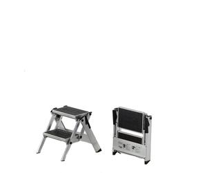 Little Jumbo 1313650200 Echelle - Simple - Aluminium - 2 Marches En Plastique - Hauteur De Travail Max. 2.46 M.