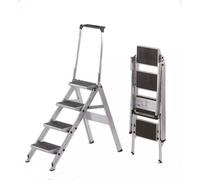 Little Jumbo 1313650440 Escalier - Simple - Aluminium - 4 Marches En Plastique - Avec Barre D'appui - Hauteur De Travail Max. 2,92 M.