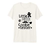 Little Mister Testeur de Biscuits de Noël en Pain d'épices T-Shirt Haut de Gamme