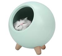 Little Pet House LED Light, Warm Yellow Nursery Lighting Cute Cat Night Light USB et Battery Operated Charging Night Lamp Home Decor for Baby Child Birthday Gift(vert)