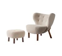 &Tradition Little Petra VB1 fauteuil et pouf ATD1 Noyer huilé-Karakorum 003