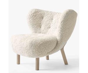 Little Petra VB1 Lounge Chaise Andtradition chêne blanc - Clair de lune - avec tabouret - 5705385022436