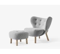Little Petra VB1 Lounge Chaise Andtradition Chêne blanc - Hallingdal - avec tabouret - 5705385027455