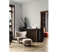 Little Petra VB1 Lounge Chaise Andtradition Noyer - Clair de lune - avec tabouret - 5705385022443