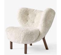 Little Petra VB1 Lounge Chaise &Tradition Noyer - Clair de lune - sans tabouret - 5709262012367