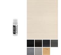 Littlefair's Teinte Bois 15ml - Teinture Bois Écologique À Base D'Eau et Sûre - Lasure Bois Intérieur à Séchage Rapide - Peinture Lasure pour Bois Nettoyage Facile - Couleur:Blanc doux et sensuel