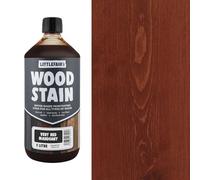 Littlefair's Teinte Bois 1ltr - Teinture Bois Écologique À Base D'Eau et Sûre - Lasure Bois Intérieur à Séchage Rapide - Peinture Lasure pour Bois Nettoyage Facile - Couleur:Acajou très rouge