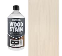 Littlefair's Teinte Bois 1ltr - Teinture Bois Écologique À Base D'Eau et Sûre - Lasure Bois Intérieur à Séchage Rapide - Peinture Lasure pour Bois Nettoyage Facile - Couleur:Blanc doux et sensuel