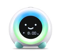 LittleHippo Mella Ready to Rise Appareil de Sommeil pour Enfant avec veilleuse et Machine sonore (Bleu Arctique)
