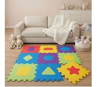 LittleTom Tapis de Jeu Doux pour Bébé Dalles Puzzle en Mousse Enfants Symboles