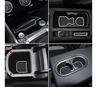 LITTOU 13 Pcs Anti-poussière Anti-dérapant Tapis pour Voiture Intérieur Porte, Coupe, Accoudoir Stockage Boîte Compatible pour TROC 2018-2025 (Blanc)