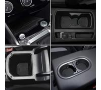 LITTOU 13 Pcs Anti-poussière Anti-dérapant Tapis pour Voiture Intérieur Porte, Coupe, Accoudoir Stockage Boîte Compatible pour TROC 2018-2025 (Noir)