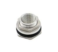 LIUCH Adaptateur de connecteur de jonction de réservoir d'eau en acier inoxydable SUS304, filetage femelle 1/2 "3/4" 1 "1-1/2" Dn15 BSP, raccord de cloison mâle(DN15)