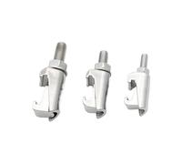 LIUCH ISO Double griffe Tri pince en acier inoxydable M8 M10 M12, raccord de bride sous vide, rainure de boulon, Type de crochet, vis d'étrier(M8)