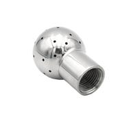 LIUCH Tête de boule de nettoyage en acier inoxydable SUS304, filetage femelle BSP 1/2 "3/4" 1 ", raccord de lavage par pulvérisation fixe CIP, brassage à domicile sanitaire Dn15 20(3/4")