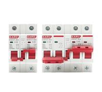 LIUCHUCHU Disjoncteur Disjoncteur de Transfert Manuel à Double Alimentation CA 1P + 2P + MTS, Interrupteur sectionnement d'isolement sur Rail, MCB 16A 40A 63A(1P 1P,6A)