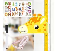 LIULINY Toise Enfant Girafe, Magnétique Toise Murale Autocollante