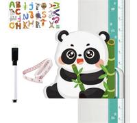 LIULINY Toise Enfant Panda Roux Magnétique Toise Murale Autocollante
