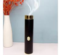 LIULIWEIFA Brule Encens Arabe Mini Encensoir Electrique Brûleur D'encens Portable Bakhoor Bruleur USB Rechargeable Diffuseur Polyvalent pour Le Ramadan Musulman Arabe,Black b