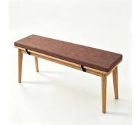 LIUNADM Coussin pour Banc de Jardin Déhoussable Antidérapant 60x70cm Brun | Coussin Banc Assise Sur Mesure Mousse Haute Résilience Pour Intérieur Extérieur Salon