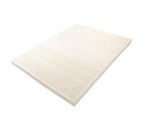 LIUWOPA Surmatelas 100% Latex Naturel - Fermeté Souple - 2,5 cm d'épaisseur - Taille Queen - Housse en Coton Incluse, 160 x 190 cm