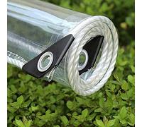 LIUXR Bâche Industrielle Bâche Transparente avec œillets, Bâche Transparente en Plastique Imperméable épaissie, Couverture De Feuille De Toit De Terrasse De Pergola en PVC Durable,2.2x6m/7.2x19.7ft