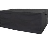 Liva housse de protection pour meubles de jardin luxe 1 table, 4 chaises imperméable noire.