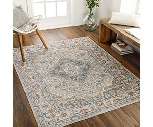 Livabliss Marion Manama Tapis Vintage 160x213 cm - Beige, Bleu, Orange