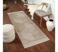 Livabliss Migori Shaggy Rug - berbères Modernes Salon, Grand 160x213 cm, Doux et hirsutes pour Chambre - bohème Neutre et Moelleux, Easy Care, Poil épais en Peluche - Beige Clair, Beige