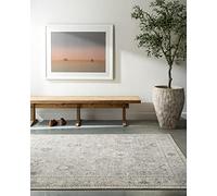 Livabliss x Becki Owens Davina Vintage - de Salon 160x213 cm, Couloir, Chambre - scandinave Neutre Chic, Style Traditionnel bohème, Pile Naturel Facile à Entretenir - Grand, Gris, Marron