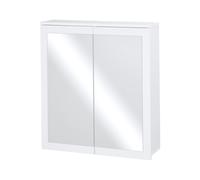 LIVARNO® Armoire de toilette miroir Basel, 68,5 x 75,1 x 16,9 cm, blanche