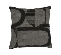 LIVARNO® Coussin décoratif, 45 x 45 cm (Géométrie/anthracite)