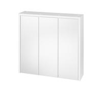 LIVARNO HOME Armoire de toilette miroir, 64,3 x 60,7 x 16,2 cm, blanche