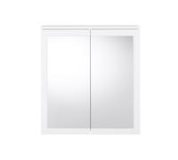LIVARNO home Armoire de toilette miroir Basel, 68,5 x 75,1 x 16,9 cm, blanche