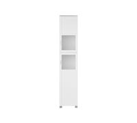 LIVARNO HOME Armoire haute de salle de bain « Basel », avec 2 portes vitrées à cadre