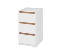 LIVARNO HOME Commode Genève, 40 x 78 x 48 cm, blanc/imitation chêne