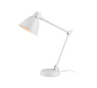 LIVARNO HOME Lampe de bureau LED, avec bras articulé à ressort inclinable. (blanc)