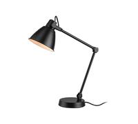 LIVARNO HOME Lampe de bureau LED, avec bras articulé à ressort inclinable. (noir)