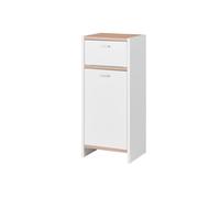LIVARNO HOME Meuble de salle de bains, 32 x 80,5 x 28 cm, blanc/imitation chêne