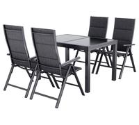 LIVARNO® Table de jardin + Lot de 4 fauteuils Toronto