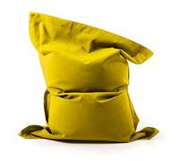 LIVEDECO - Pouf Géant XXL Déhoussable, Extérieur, Outdoor, Jardin, Terrasse, Voile Bateau Jaune BiG52