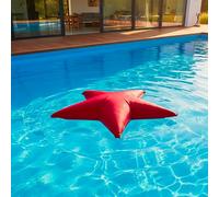 LIVEDECO - Pouf Piscine, Étoile de Mer Rouge, Flottant Pool BiG52