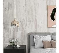 Livelynine 40CM X 5M Rouleau Adhesif Decoratif Mural Chambre Salon Papier Adhesif pour Meuble Gris Beton Revêtement Plan de Travail Adhésif Epais Papier Vinyl Autocollant pour Armoire Placard Bureau