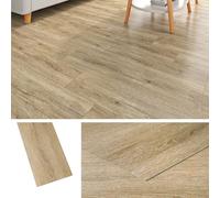 Livelynine Dalle PVC Adhesive Sol Bois Chêne Clair 90x15CM Parquet Adhesif Sol Salle de Bain Toilette Imperméable Lino Sols Adhesif pour Cuisine Revetement de Sols Adhésif pour Chambre, 18 Pièces